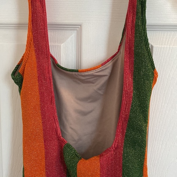 FARM Rio | Shimmering Striped One-Piece Swimsuit - Picture 9 of 12